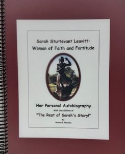 Sarah Sturtevant Leavitt, Woman of Faith and Fortitude